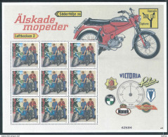 Mi 2496 ** MNH, Cyl 1 & Ctrl, Sheetlet, Kleinbogen / Mopeds, Bikes, Puch - Blocks & Kleinbögen