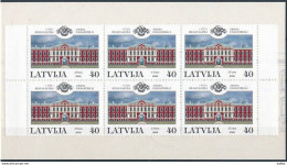 Latvia, Mi 527 ** MNH, Markenheft, Booklet / Jelgava Palace, Architect Rastrelli / Helsinki Stamp Fair 2000 - Castelli