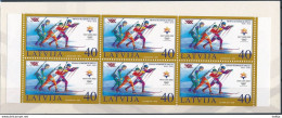 Latvia, Mi 565 ** MNH, Markenheft, Booklet / Winter Olympics, Salt Lake City, Biathlon - Inverno2002: Salt Lake City