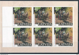 Latvia, Mi 518 ** MNH, Markenheft, Booklet / Poet, Writer, Aleksandrs Čaks / The Stamp Show, London - Letonia