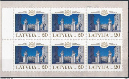 Latvia, Mi 510 ** MNH, Markenheft, Booklet / Rundāle Palace, Architect Rastrelli - Castles