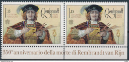 Vatican, Mi 1982 A+D MNH ** / Golden Age Painter Rembrandt Van Rijn, 350th Death Anniversary - Rembrandt