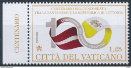 Vatican, Mi 2063 MNH ** / 100 Years Concordat Between Holy See And Latvia / Flag, Joint Issue - Postzegels