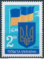 Ukraine, Mi 86 MNH ** / Flag, Heraldry, Coat Of Arms - Francobolli