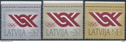 Mi 323-25 ** MNH / National Olympic Committee / Semi-postal - Lettland