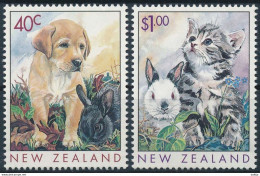 Mi 1741+1743 ** MNH / Beloved Pets, Year Of The Rabbit, Labrador Puppy, Dog, House Cat, Kitten - Unused Stamps