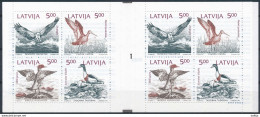 Mi 340-43, MH 1 Cyl. 1 ** MNH / Mare Balticum Booklet / Birds, Joint Issue, Slania - Lettonie