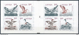 Mi 340-43, MH 1 Cyl. 2 ** MNH / Mare Balticum Booklet / Birds, Joint Issue, Slania - Lettonie