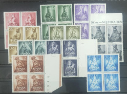 ESPAÑA. EDIFIL 1132/41 "VIRGENES"  ** BLOQUE DE CUATRO. VALOR DE CATÁLOGO 48 € - Neufs