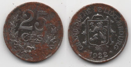 + LUXEMBOURG + 25 CENTIMES 1922 + - Luxemburgo