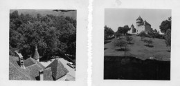 2 Photos -  LOVAGNY   (74)   Chateau  De  MONTROTTIER  -  Juillet 1957 - Lieux