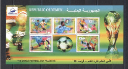 Yemen1998- FIFA WORLD CUP - FRANCE M/Sheet - Yémen