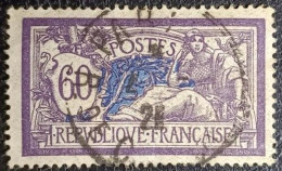 N°144 MERSON 60c Violet Et Bleu. Cachet De 1921 à Paris - 1900-27 Merson