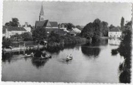 72 NOGENT SUR LE LOIR (Sarthe) Vue Prise Du Pont Edit Gallois (animée -bateaux-église) - Andere & Zonder Classificatie