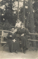 Social History Souvenir Photo Postcard 1918 Elegant Women In Nature Fur Coat - Photographs