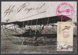 Inde India 2011 Maximum Max Card Airmail Centenary, Airplane, Aerophilately, Biplane, Aeroplane, Aircraft - Storia Postale