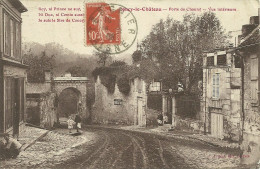 02  COUCY LE CHATEAU - PORTE DE CHAUNY - VUE INTERIEURE (ref 9358) - Autres & Non Classés