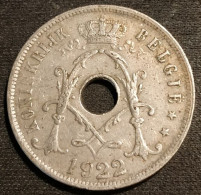 BELGIQUE - BELGIUM - 25 CENTIMES 1922 - Légende NL - Albert Ier - Type Michaux - KM 69 - 25 Centimes