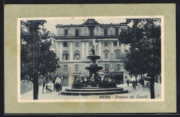 Cartolina Ancona, Fontana Dei Cavalli  - Ancona