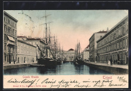 Cartolina Trieste / Triest, Canale Grande, Segelboote  - Trieste