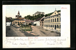 AK Murau, Unterer Platz Mit Denkmal  - Sonstige & Ohne Zuordnung