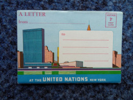 KB11/1217-Cahier United Nations New York 13* 9 Cm 34 Pages   A Letter From.... - Altri & Non Classificati