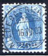 Zu  73E / Mi 67D / YT 73 11½/12 Obl. NIEDERGERLAFINGEN 16.7.03  LUXE - Used Stamps