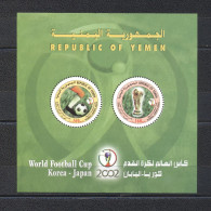 Yemen 2002- FIFA WORLD CUP - Korea- Japon M/Sheet - Yémen
