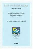 CROATIA First Day Panes 504 - Instituciones Europeas