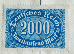 Allemagne - Deutsches Reich 2000 Mark 1922 Michel N° 253 A - BELLE VARIÉTÉ - Unused Stamps