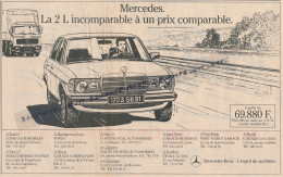 Ancienne Publicité (1981) : Mercedes 2 L, Incomparable à Un Prix Comparable, Mercedes-Benz, Camion - Publicités