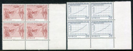 NORWAY 1976 Central Statistics Office Blocks Of 4 MNH / **.  Michel 728-29 - Nuevos