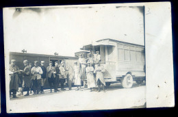 Cpa Carte Photo Militaria Camion Train   STEP198 - Guerre 1914-18