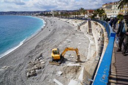 Nice  - CPM -  Restructuration De La Plage - Vue - 9676 Et A (2CP) - Andere & Zonder Classificatie