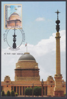 Inde India 2011 Maximum Max Card Rashtrapati Bhavan, Presidential Palace, British Architecture - Storia Postale