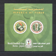 Yemen 2002- FIFA WORLD CUP - Korea- Japon M/Sheet - 2002 – Corée Du Sud / Japon