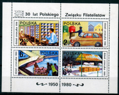 ⁕ Poland / Polska 1980 ⁕ Stamp Day, Post-Transport Mi.2715-2718 ⁕ MNH Block 83 - Ongebruikt