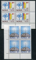 NORWAY 1975 Radio Anniversary Blocks Of 4 MNH / **.  Michel 712-13 - Neufs