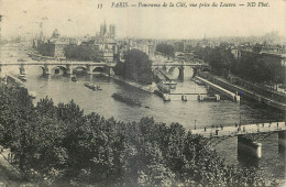 75 - PARIS - PANORAMA DE LA CITE VUE DU LOUVRE - Cartas Panorámicas