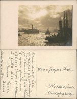 Ansichtskarte Hamburg Hafen Kehrwiederspitze Dampfer 1916 - Autres & Non Classés