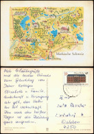 Landkarten AK MÄRKISCHE SCHWEIZ Zeichnung: Graichen, Zwickau 1986 - Carte Geografiche