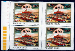 ⁕ Poland / Polska 1982 ⁕ Madonna, Religions - Siege Of Jasna Gora By Swedes Mi.2819 ⁕ MNH Block Of 4 - Neufs