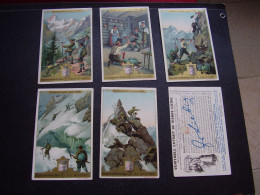 Original Old Cards Chromos Liebig S 517 Une Excursion Dans Les Alpes Complet - Liebig