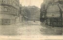 75 - INONDATIONS DE PARIS 1910 - RUE PASQUIER - Überschwemmung 1910