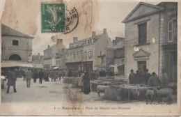 SANCOINS, PLACE DU MARCHE AUX MOUTONS, BELLE ANIMATION REF 16297 - Sancoins