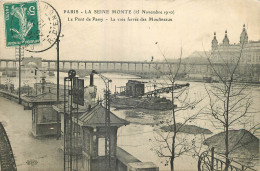 75 - PARIS - LA SEINE MONTE - LE PONT DE PASSY - Alluvioni Del 1910