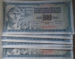 YUGOSLAVIA,  P 86 ,  1000 Dinara , 1974, UNC  Neuf, 10 X - Yougoslavie