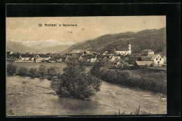 AK St. Michael In Steiermark, Ortsansicht Mit Kirche  - Autres & Non Classés