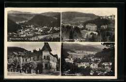 AK Weissenbach An Der Triesting, Triestingheim, Ortsansicht Mit Schneeberg, Neuhaus Im Wr. Wald  - Andere & Zonder Classificatie