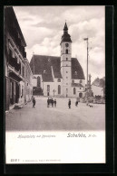 AK Scheibbs, Hauptplatz Mit Pfarrkirche  - Altri & Non Classificati